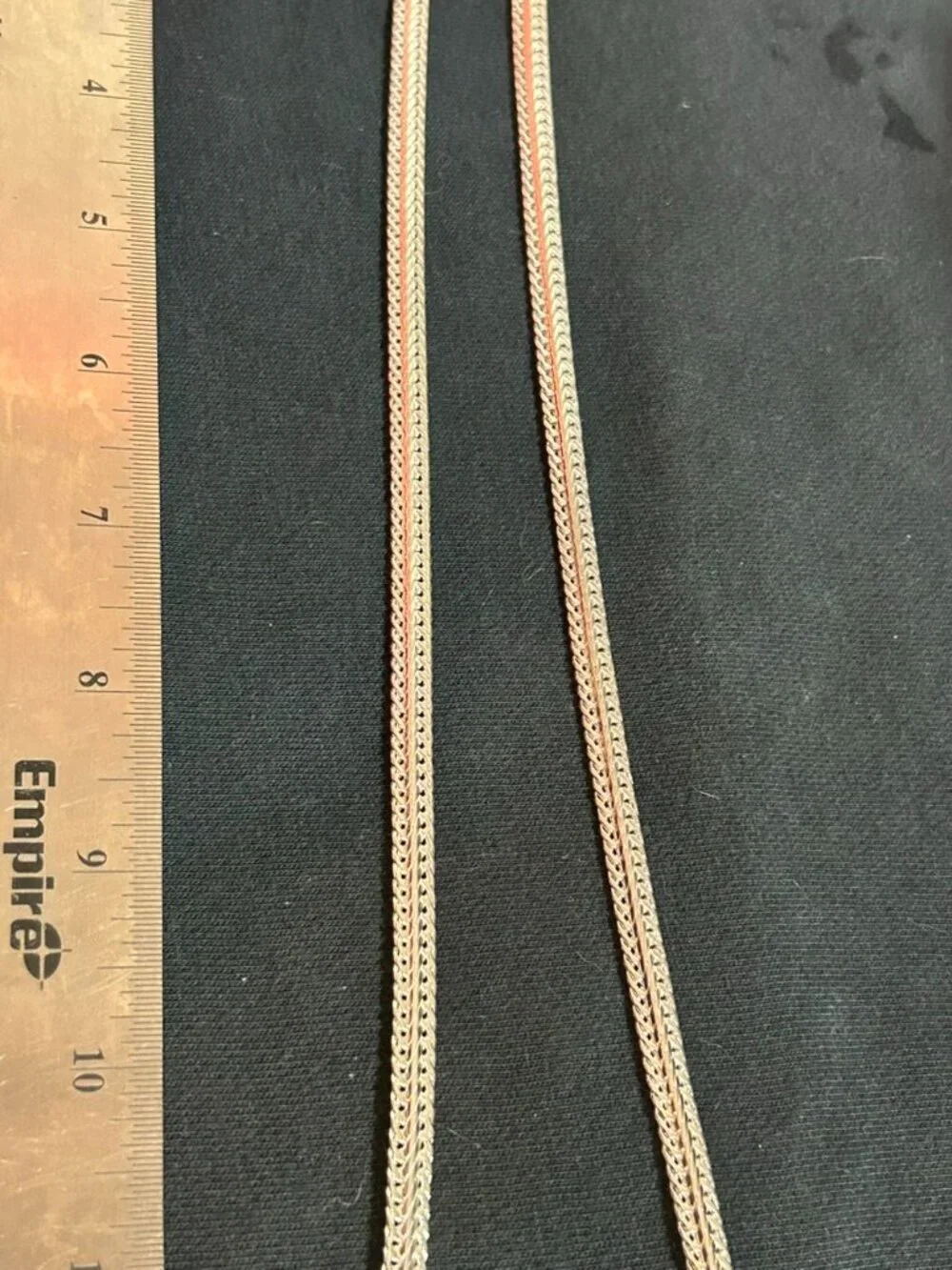 Men's Silver Flat Snake Chain Necklace Herringbone Mesh Cleopatra Link 24